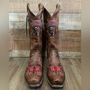 Men’s Montana Grizzly Gameday Cowboy Boots, NWT